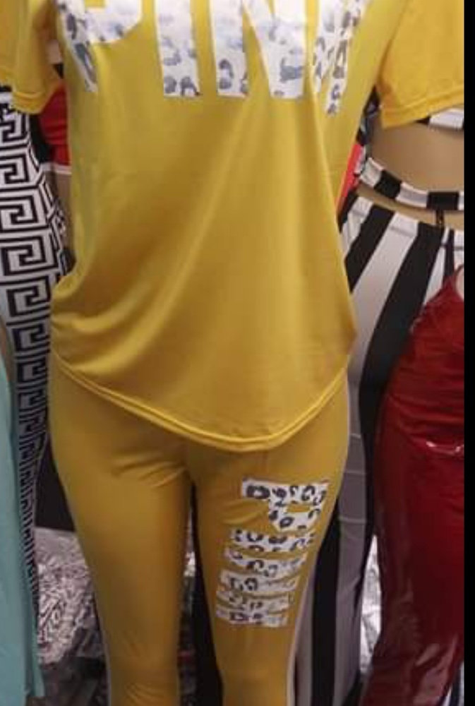 Activewear outfit.